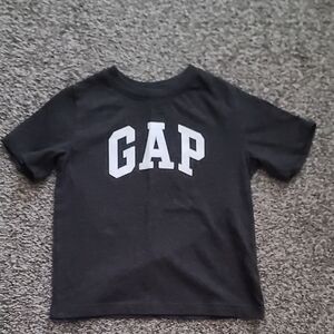 GAP Kids Charcoal Tee with White Logo